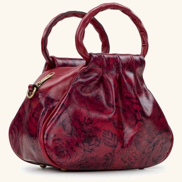 Patricia Nash etched roses collection, Crossbody bag, gorgeous red design, new - Picture 3 of 13
